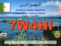 7W4HI  -  CW - SSB Year: 2003 Band: 15, 30m Specifics: IOTA AF-094 Habibas island