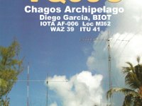 VQ9JC  -  CW Year: 2003, 2006 Band: 15, 17m Specifics: IOTA AF-006 Diego Garcia island