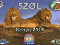 5Z0L (F)  -  CW - SSB Year: 2015 Band: 10, 12, 15, 17m