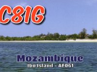 C81G  -  CW Year: 2018 Band: 15, 17m Specifics: IOTA AF-061 Ibo island