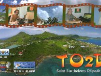 TO2D  - SSB Year: 2012 Band: 12, 15, 17, 20m Specifics: IOTA NA-146 mainland Saint Barthelemy
