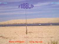 F8BBL/p  - CW Year: 2009 Band: 30m Specifics: IOTA EU-159 Banc d'Arguin island
