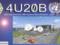4U20B  - CW Year: 2014 Band: 20m Specifics: United Nations Global Service Center, Brindisi