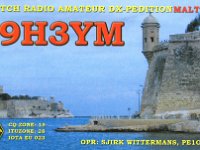 9H3YM  - SSB Year: 2010 Band: 17, 20m Specifics: IOTA EU-023 mainland Malta