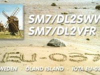SM7/DL2SWW  - CW Year: 2001 Band: 20, 40, 80m Specifics: IOTA EU-037 Oland island