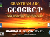 GC0GRC/p  - CW - SSB Year: 2006 Band: 17, 20, 30, 40m Specifics: IOTA EU-124 Skokholm island