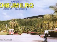 KH0/JM1LRQ  - SSB Year: 2001 Band: 10, 20m Specifics: IOTA OC-086 Saipan island