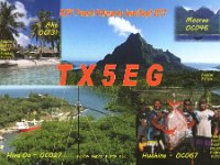 TX5EG  - CW Year: 2017 Band: 20m Specifics: IOTA OC-027 Hiva Oa island