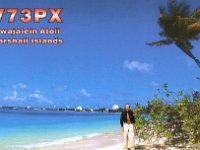 V73PX  - CW Year: 2008 Band: 17m Specifics: IOTA OC-028 Kwajalein island