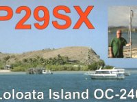 P29SX  - CW Year: 2004 Band: 15, 20m Specifics: IOTA OC-240 Loloata island