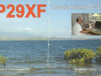 P29XF  - CW Year: 2004 Band: 12, 17m Specifics: IOTA OC-240 Loloata island