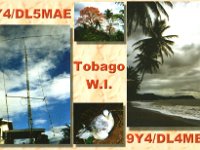 9Y4/DL5MAE  - CW  Year: 2002 Band: 10, 15, 40m Specifics: IOTA SA-009 Tobago island
