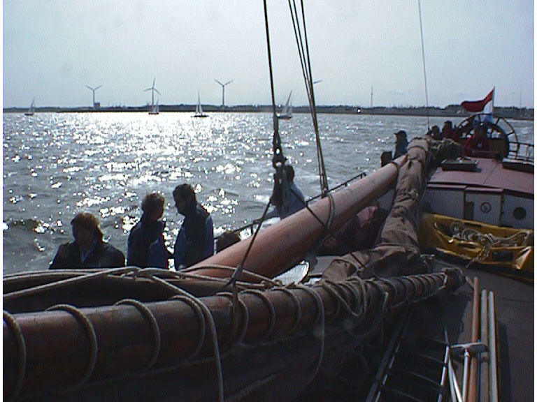 Sailing on the Waddenzee with the "Spes Mea"