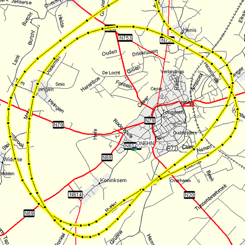 Route overhead Tongeren (B)