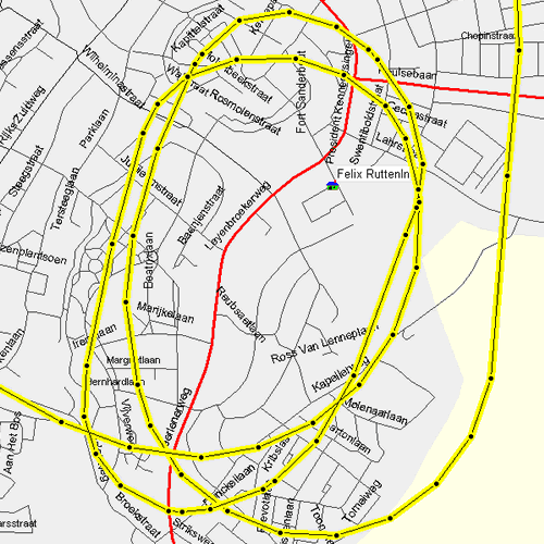 Route overhead Sittard