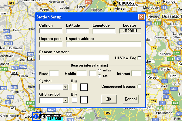 Station Setup klik voor een Beschrijving