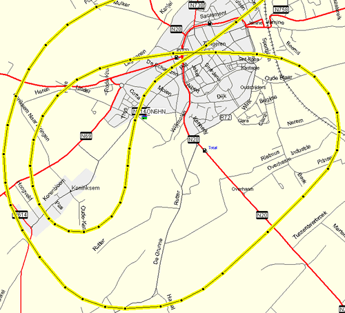 Route overhead Tongeren (B)