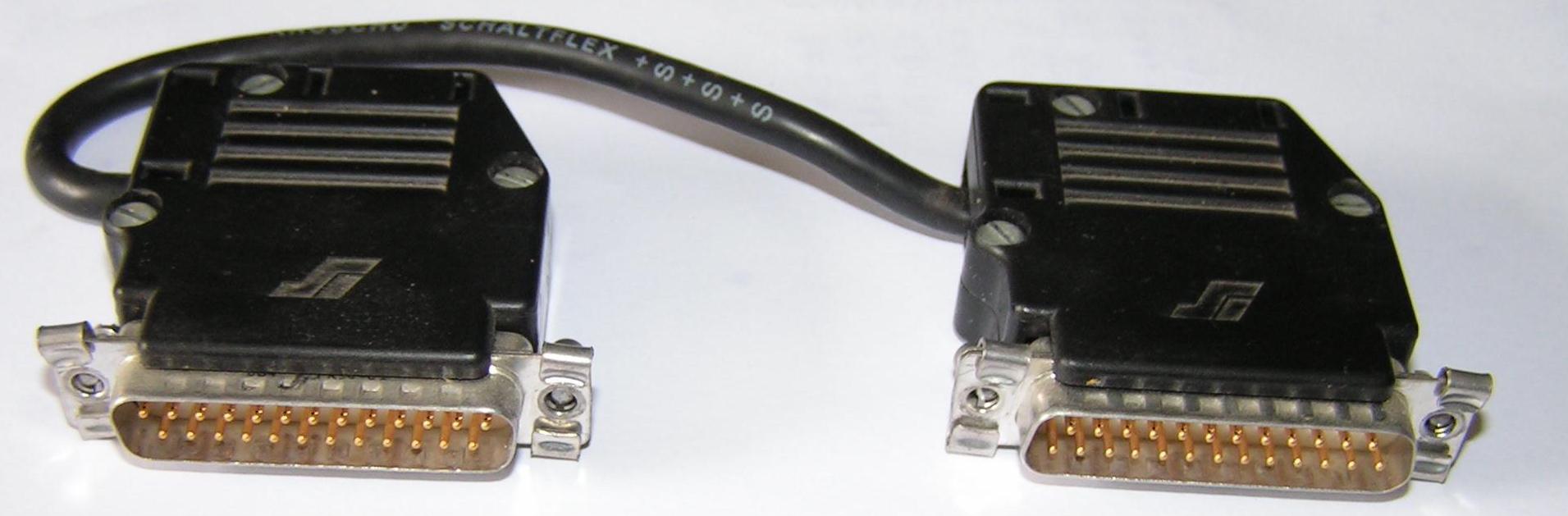 Teleprinter interface cable