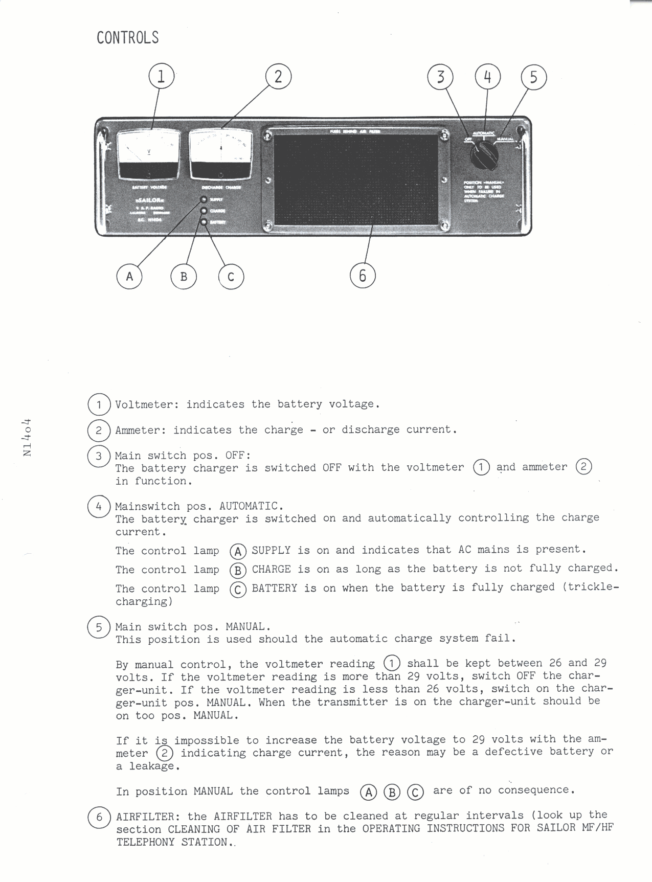 Sailor N1404 Instructions page 4
