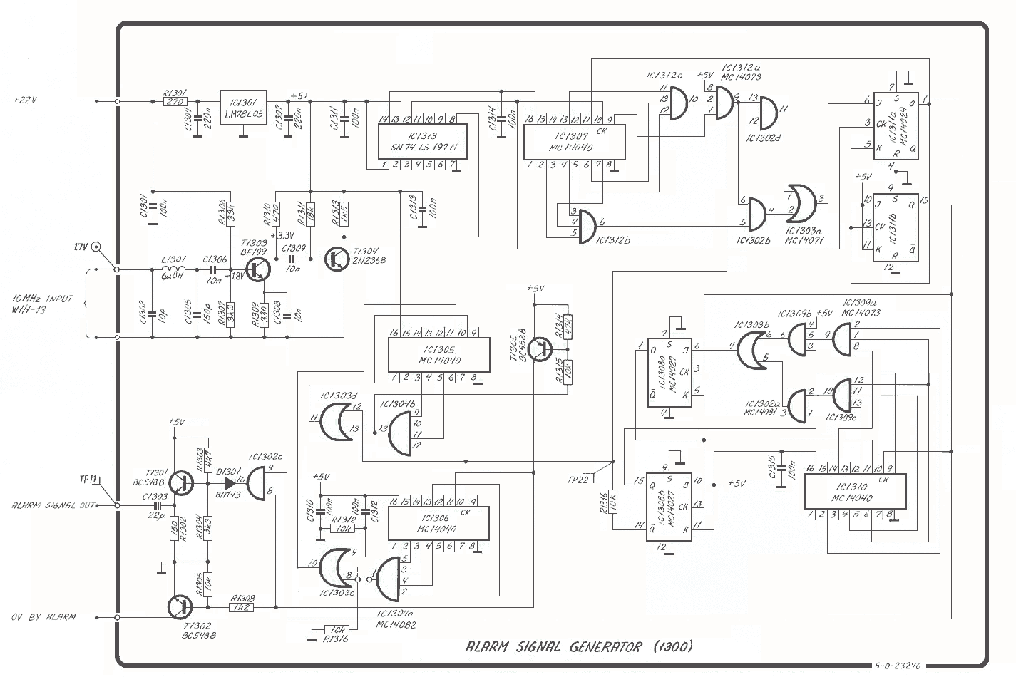 Sailor S130X  Alarm signal generator schema