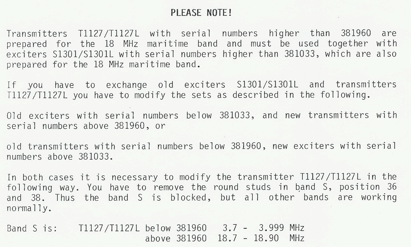 Sailor T1127 Note