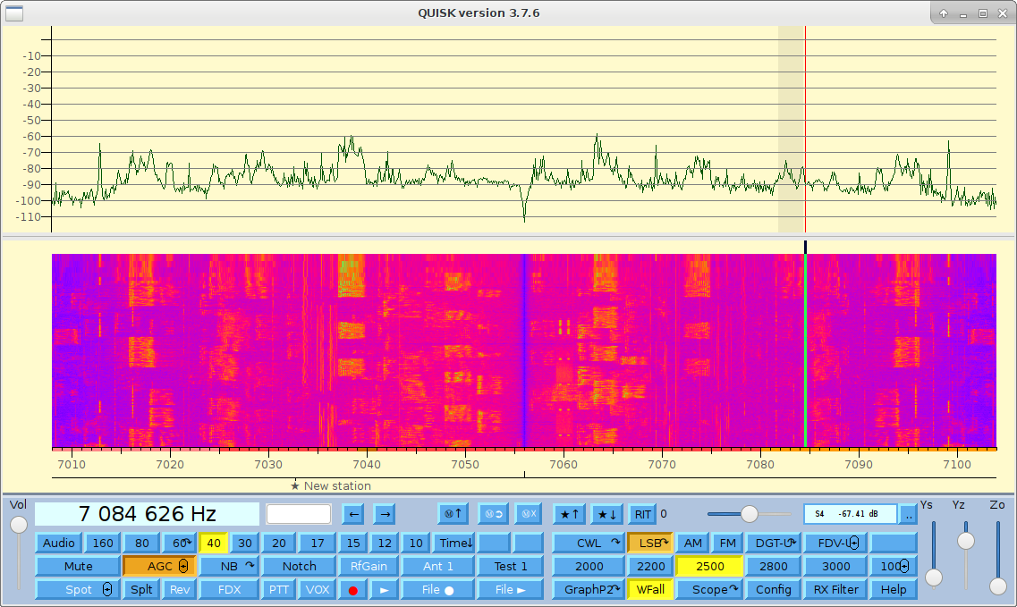 running
                quisk on Linux