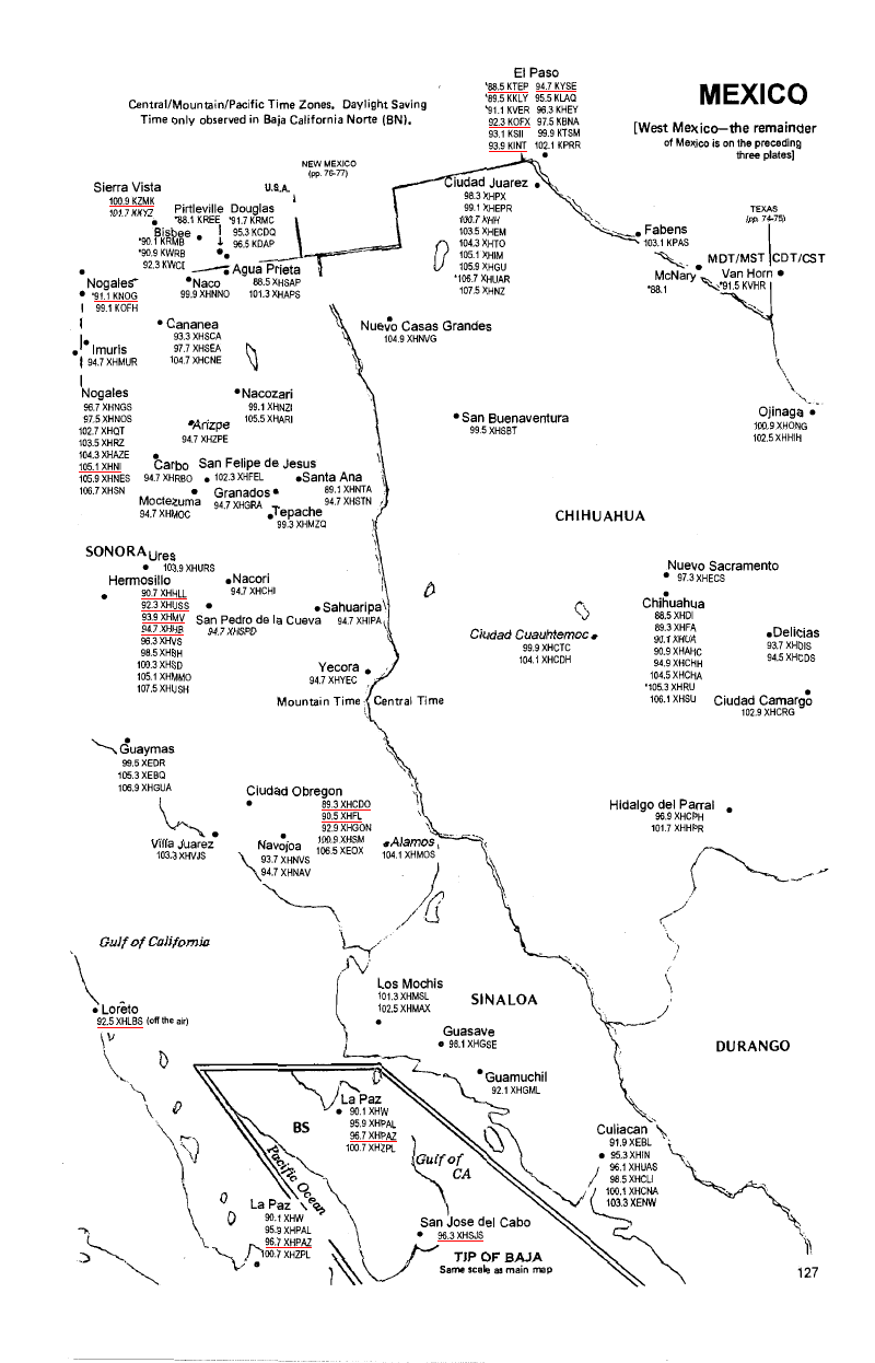 WA5IYX Mexico FM Maps - 2010 FM Atlas