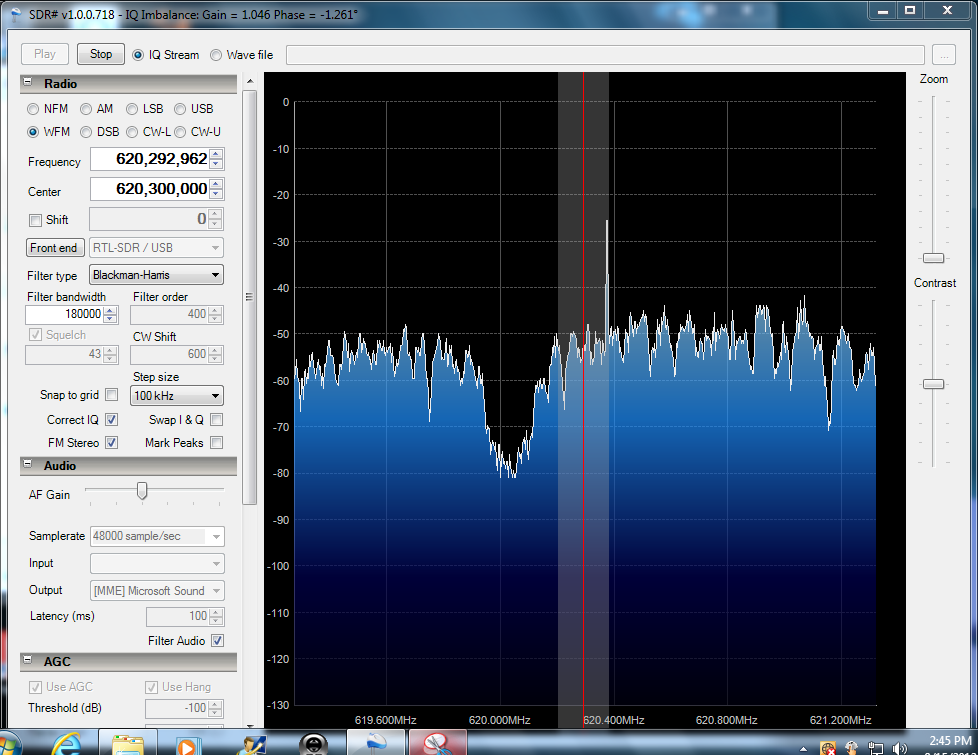 SDR# display showing KENS-DT-39 pilot