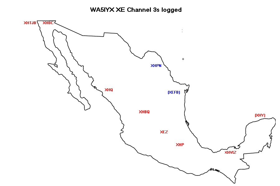 WA5IYX XE Ch 3s logged