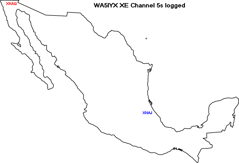WA5IYX XE Ch 5s logged