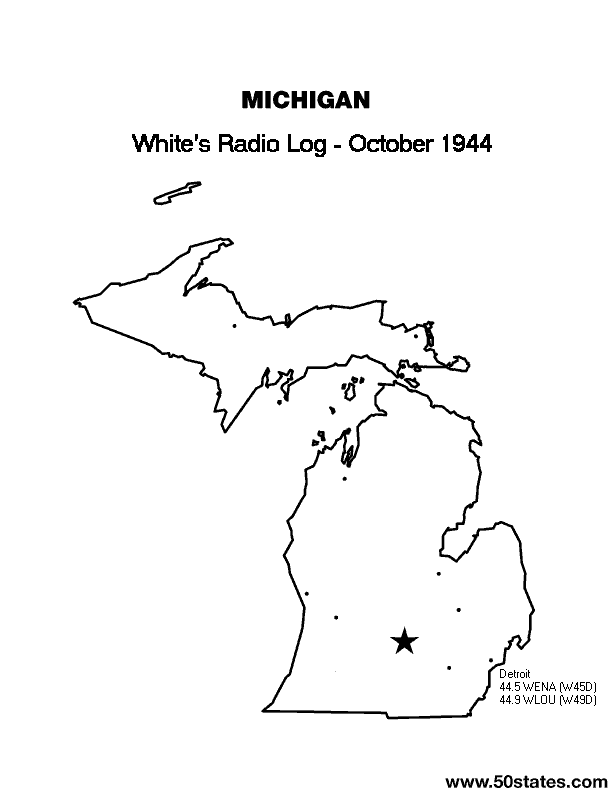 Oct 1944 MI FM Map