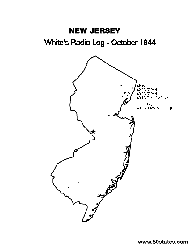 Oct 1944 NJ FM Map