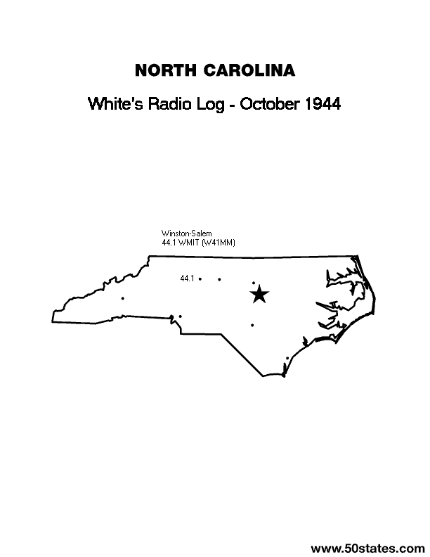 Oct 1944 NC FM Map