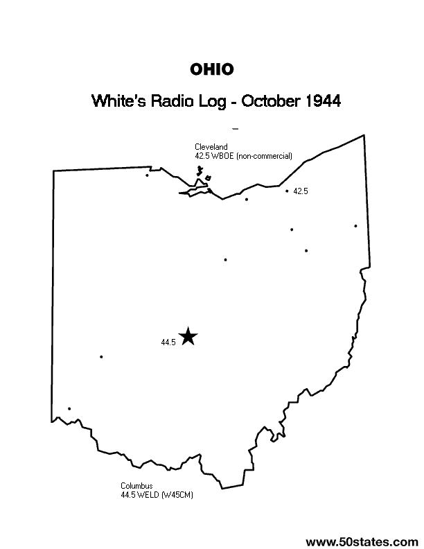 Oct 1944 OH FM Map