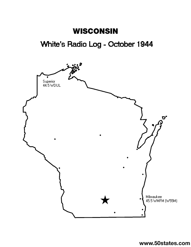 Oct 1944 WI FM Map