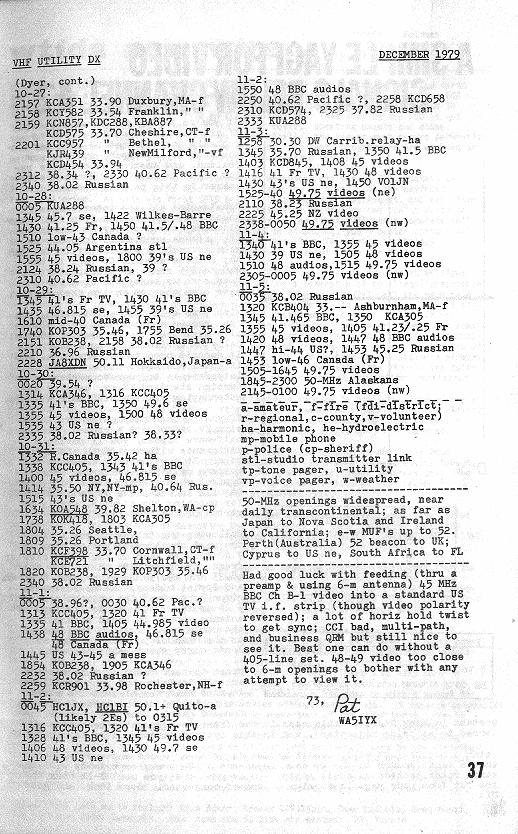 Dec 1979 VUD VHF Utility DX, page 37 - 100 dpi scan - 149,496 bytes