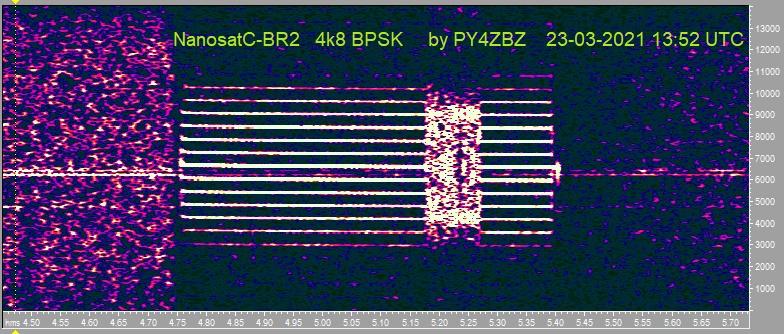 Click para ouvir o audio do sinal centrado em 6600 Hz.