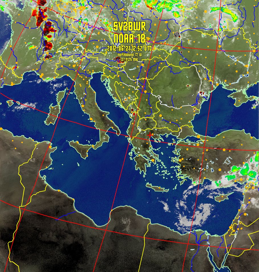 Weather Satellite Images for thessaloniki, greece