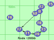 Route >2800m