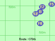 Route >370m