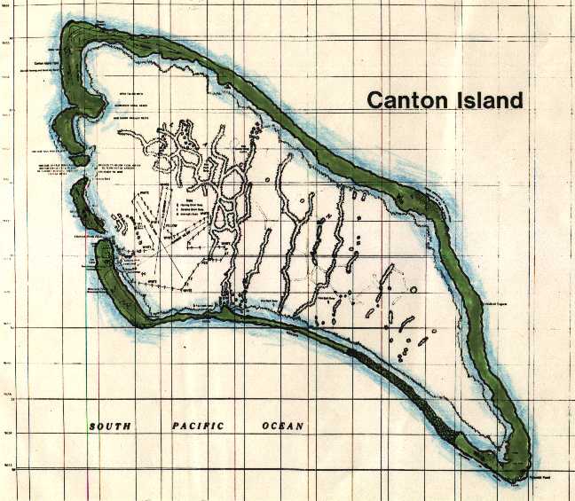 Map of Kanton Island