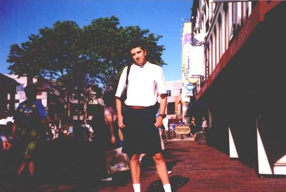 On the side of Quincy Market