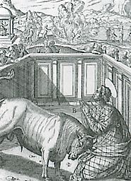 Le martyre de Sainte Blandine (estampe de la BN)