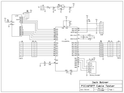 Cable Tester Schematic