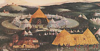 Le camp du drap d'or (dtail), par Friedrich Bouterwek, d'aprs Hans Holbein
