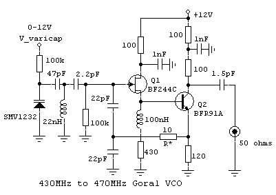 High Frequency VCO Design and Schematics