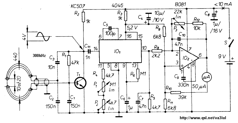 Metal Detector Circuit Diagrams And