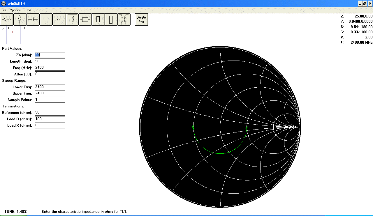 Ltspice Smith Chart