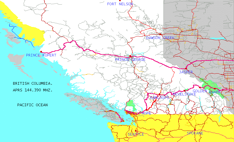 Map of Southern BC- Click to Enlarge