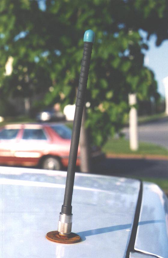 Dual band car shop antenna